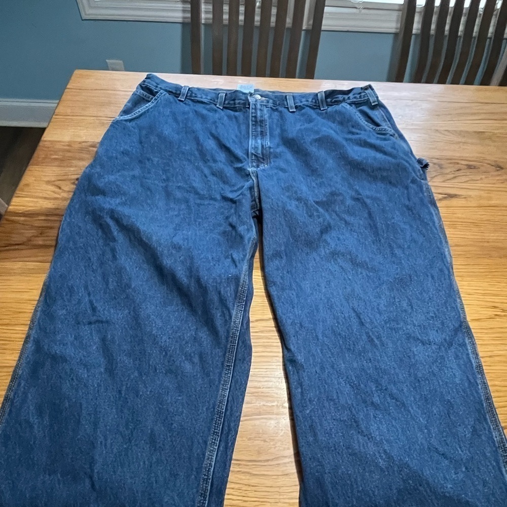 Carhartt Men's Loose Original Fit Denim Jeans Size 46x32